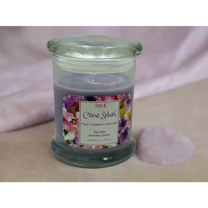 Citrus Splash Scented Soy Candle-2