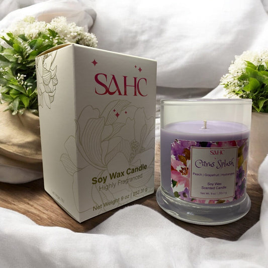 Citrus Splash Scented Soy Candle-0