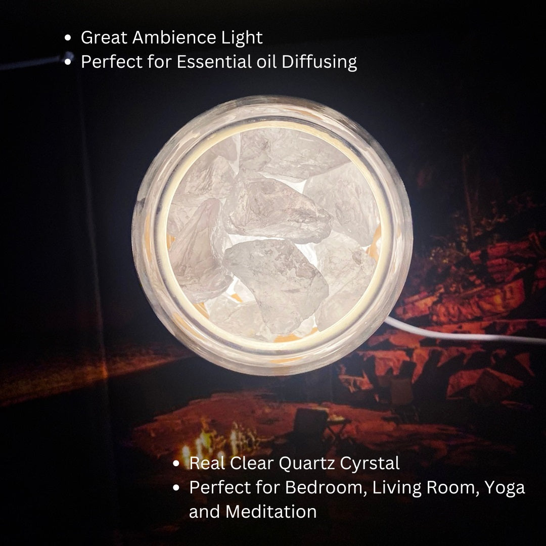 AURORA Crystal Light | Essential Oil Diffusing | Natural Quartz 500g | Power of Healing-3
