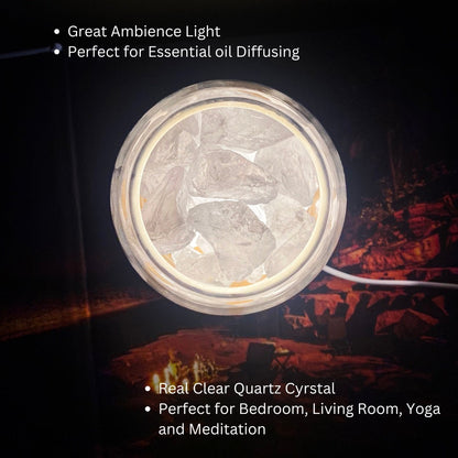 AURORA Crystal Light | Essential Oil Diffusing | Natural Quartz 500g | Power of Healing-3