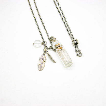 Clear Quartz Diffusing Necklace | Energy & Healing | Diffusing on the go | Perfect Gift-4