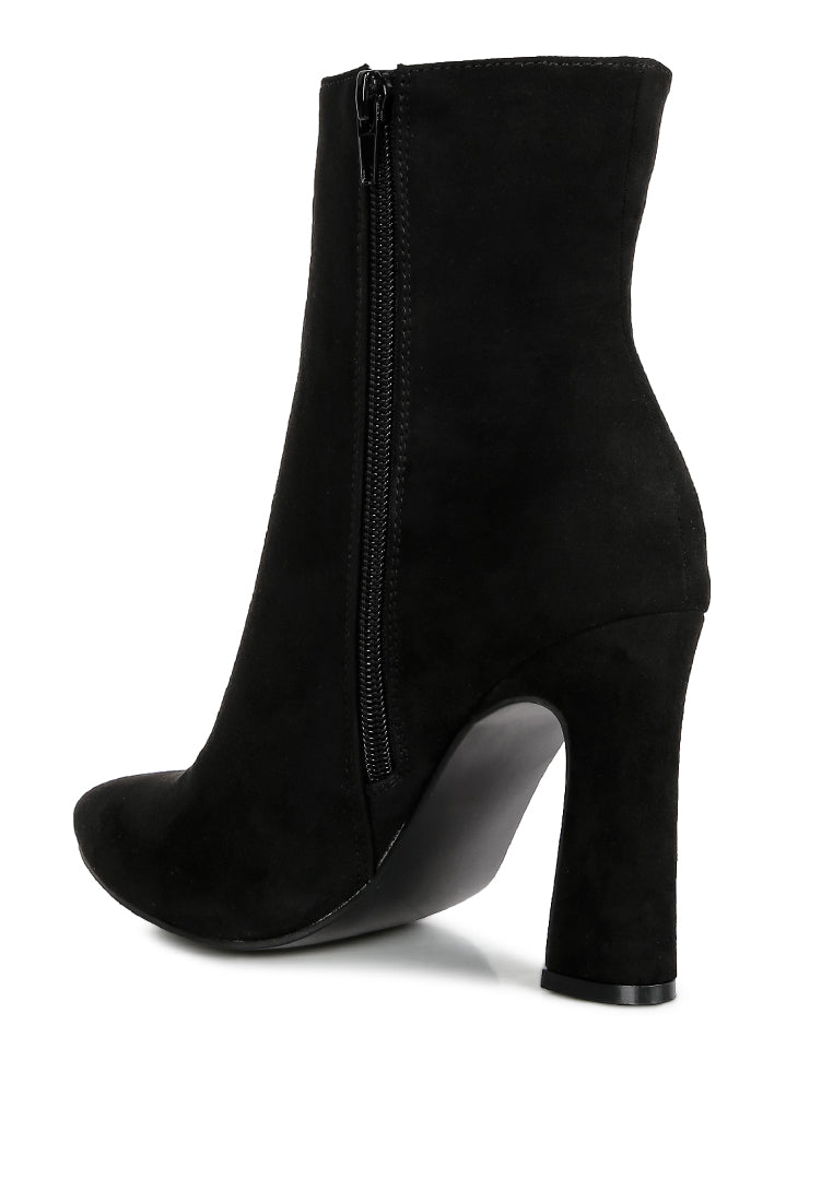 Clubdate Block Heeled Ankle Boots-3