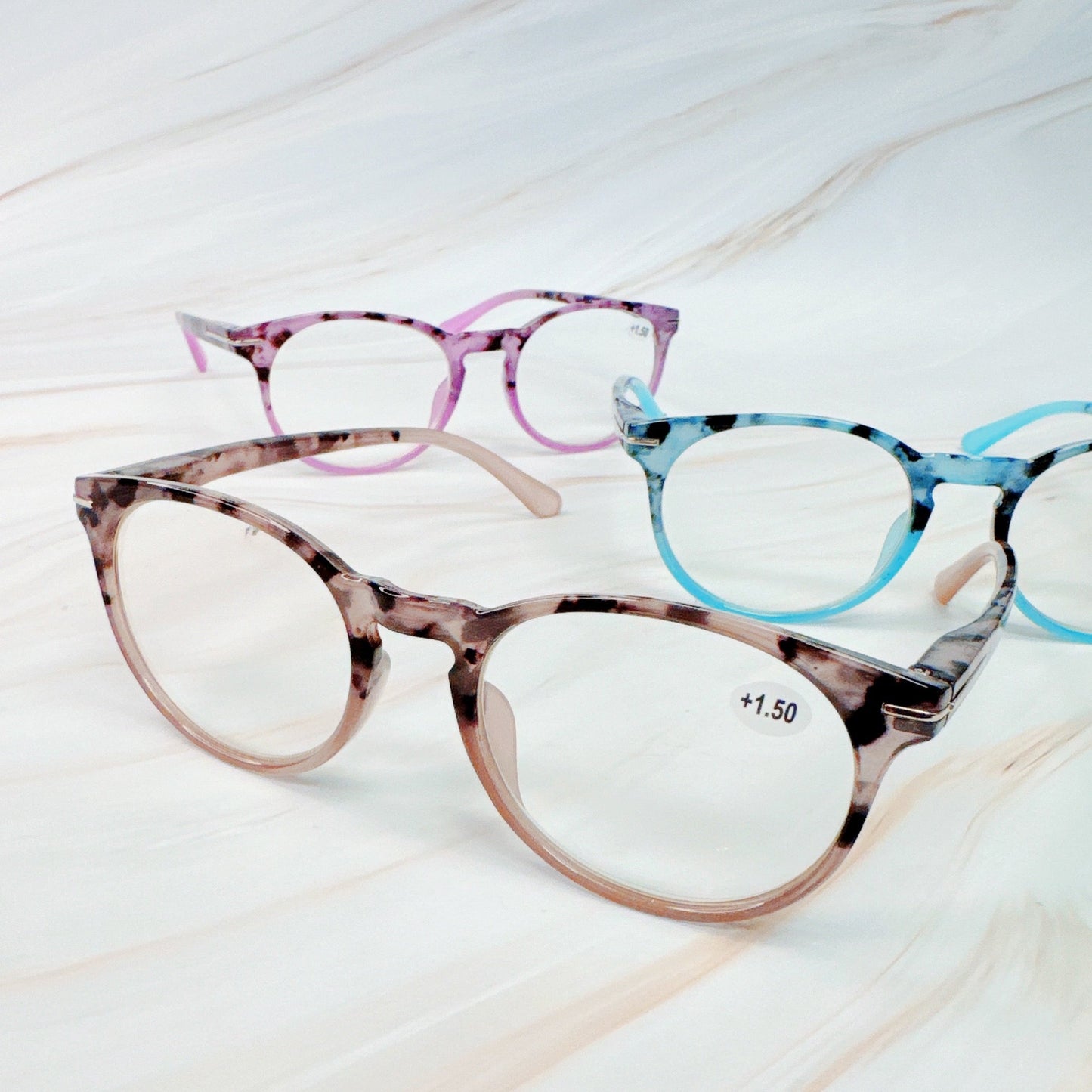 Color Tortoise Reading Glasses-0