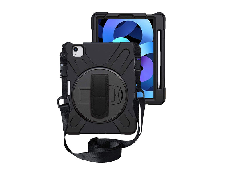 Coque Securit rotative iPad Air 11 (M3/M2), Pro 11 (2022/21 - 4th/3rd gen), Air 10.9 (4th/5th gen) - Noir-1