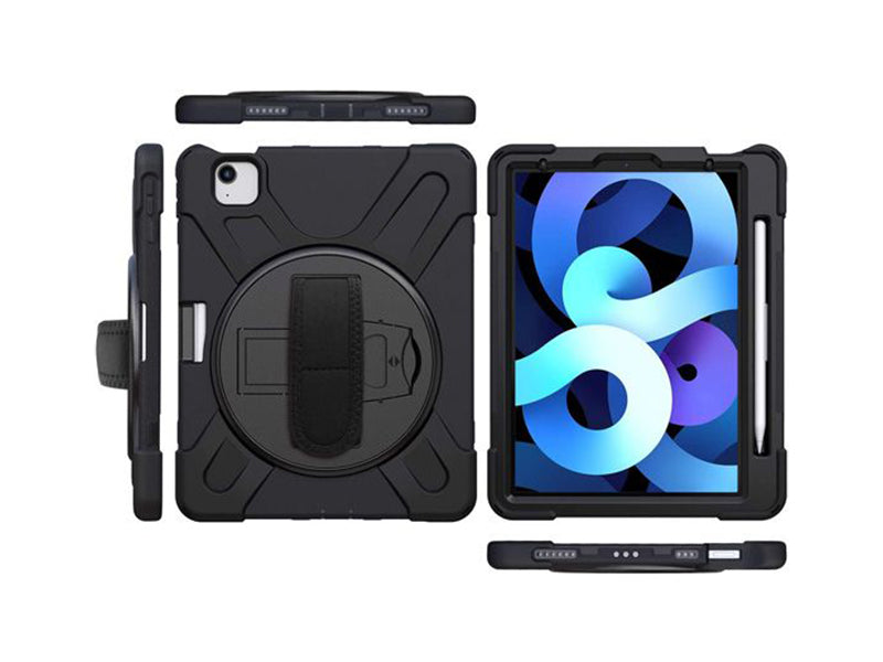 Coque Securit rotative iPad Air 11 (M3/M2), Pro 11 (2022/21 - 4th/3rd gen), Air 10.9 (4th/5th gen) - Noir-2