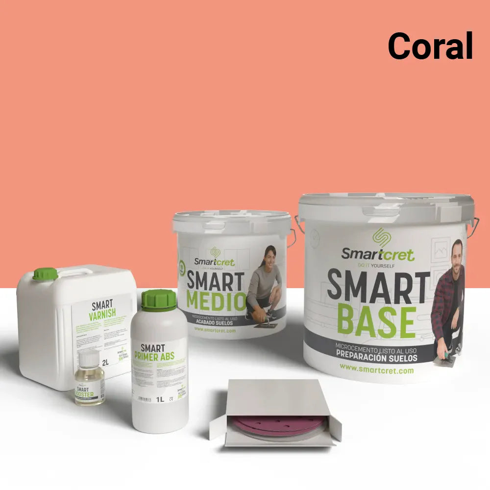 Kit microcemento para escaleras de obra de 8 m²-20