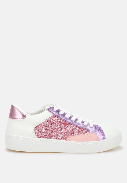 Cosmolight Glitter Faux Leather Sneakers-5