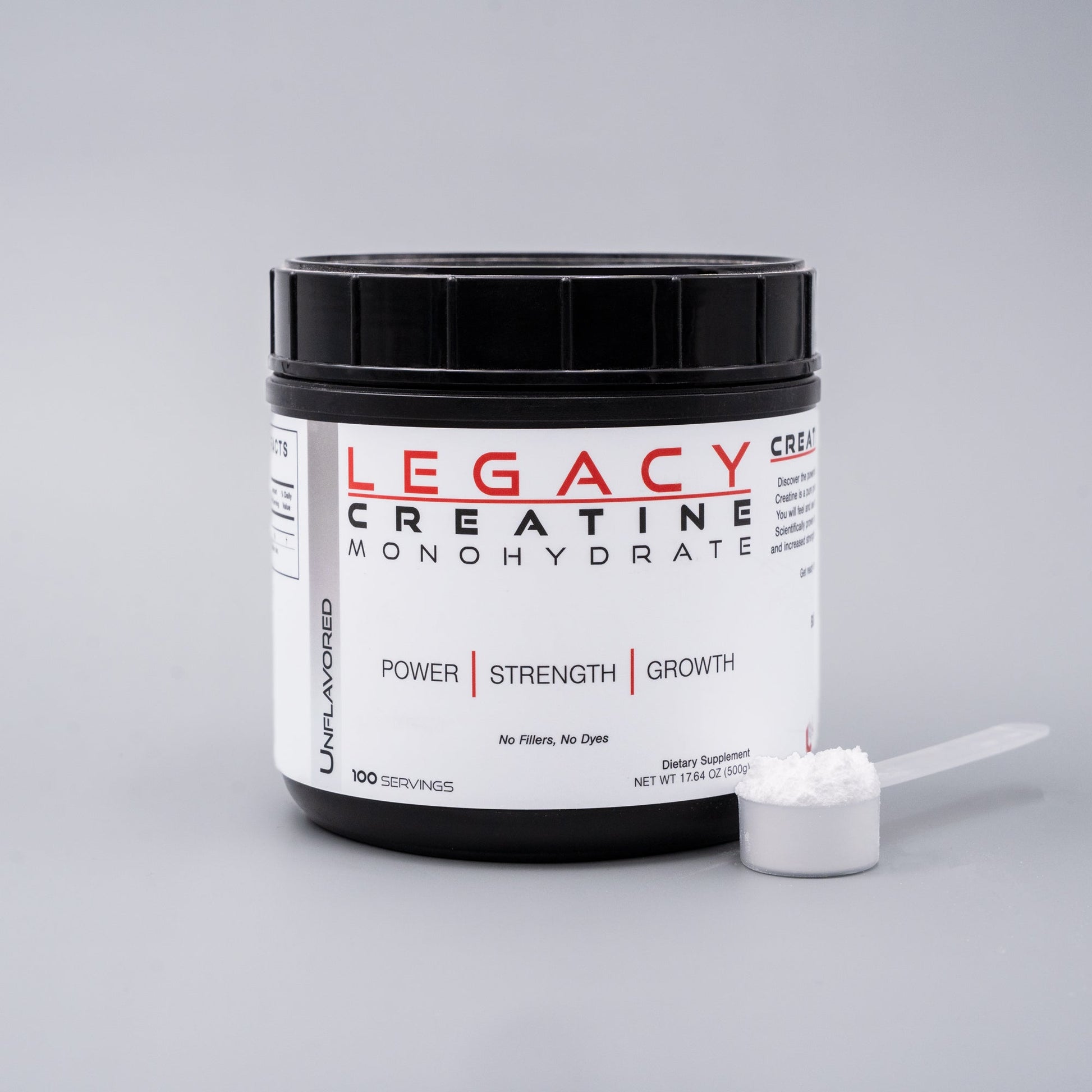 Legacy Creatine | 100 Servings | Pure Creatine Monohydrate-0