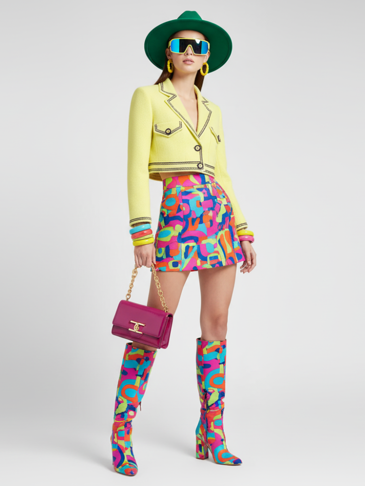 Cropped Tweed Jacket TIMES SQUARE BYMANYC ® New York-0