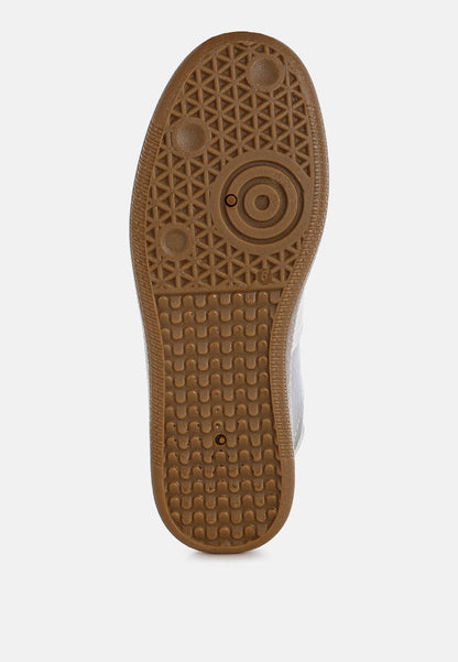 Crossover Lace-Up Metallic Sneaker-4