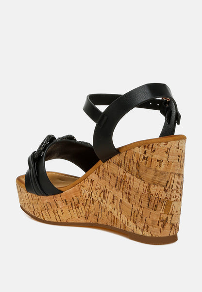 Emelda cushion chain pin buckle wedges-3