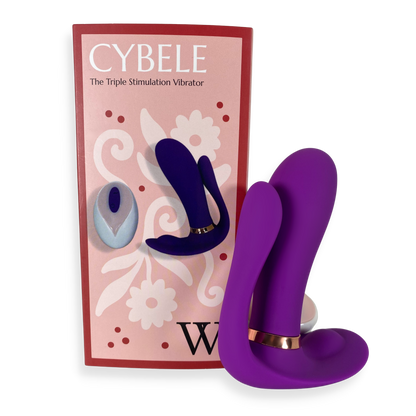 Triple Stimulation Vibrator - Purple Remote Vibrator - Remote Vibe | VV