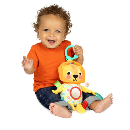 Bright Starts C-karikán játék dallamokkal, oroszlán, Huggin' Lights™, 0 hó+-5