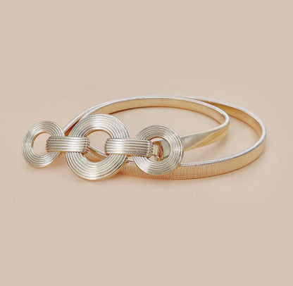 3 Ring Elastic Metal Belt-0