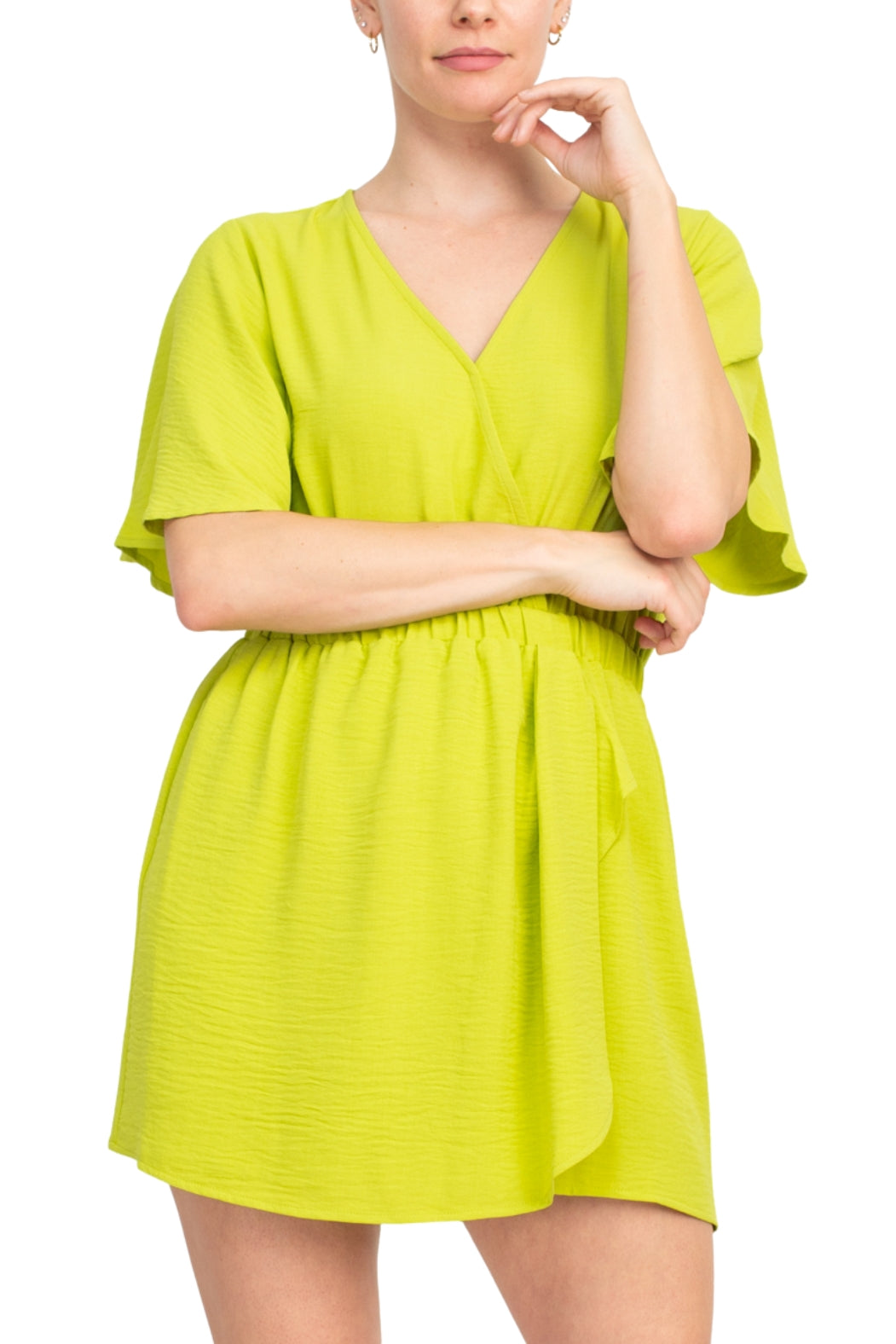 Emma & Michele V-Neck Romper-1