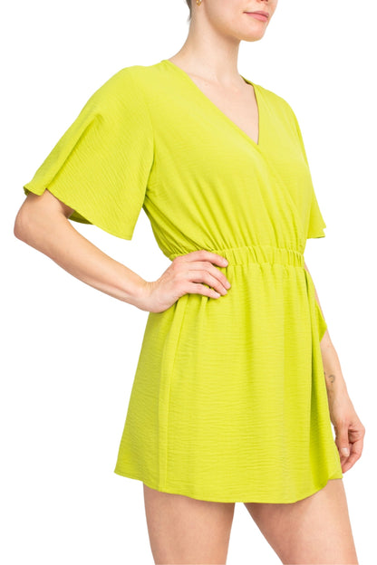 Emma & Michele V-Neck Romper-2