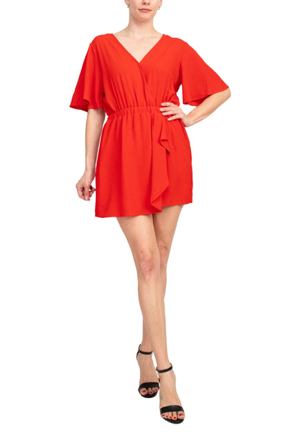 Emma & Michele V-Neck Romper-5