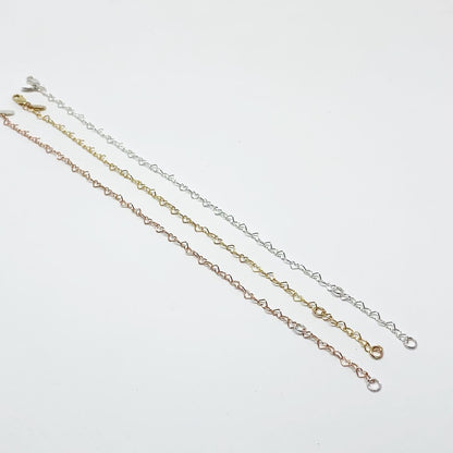 Heart Link Chain Bracelet-2