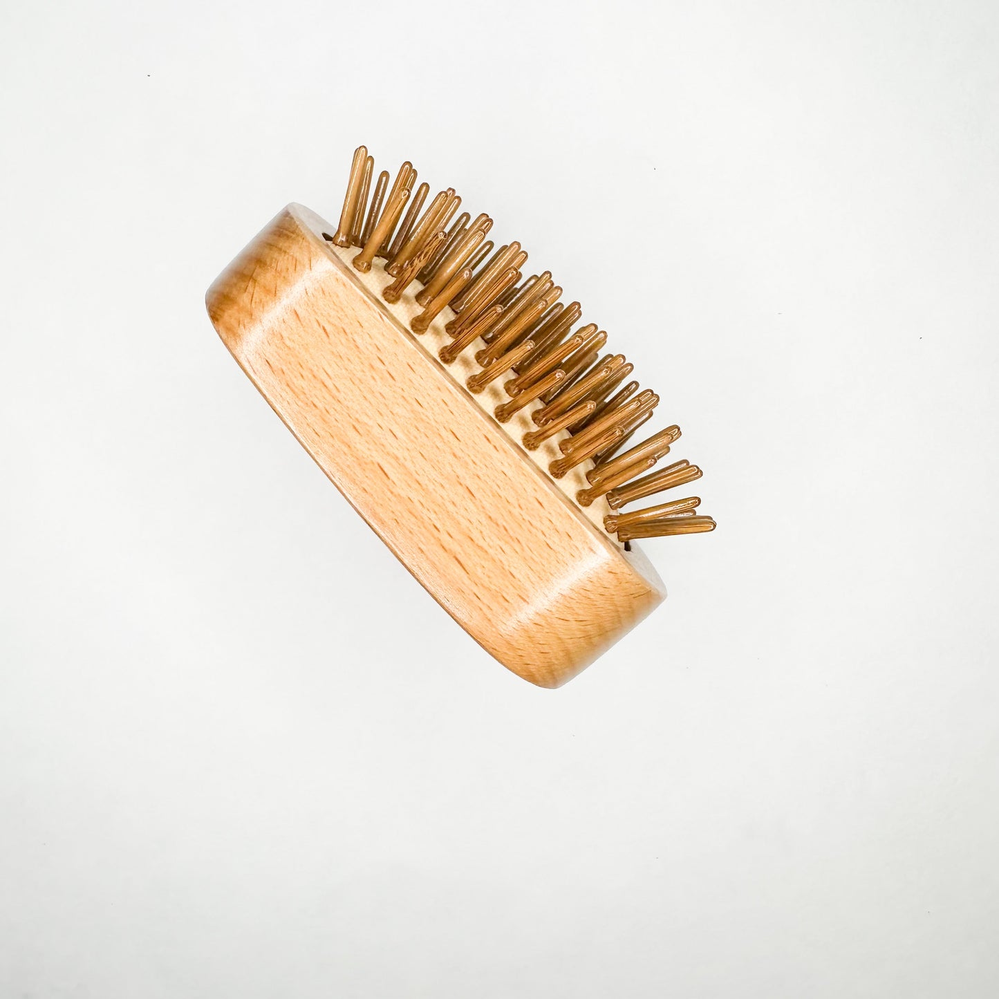 Eco Friendly Plastic Free Beechwood Travel Hair Brush-3