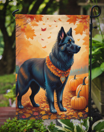 Belgian Sheepdog Fall Garden Flag-2