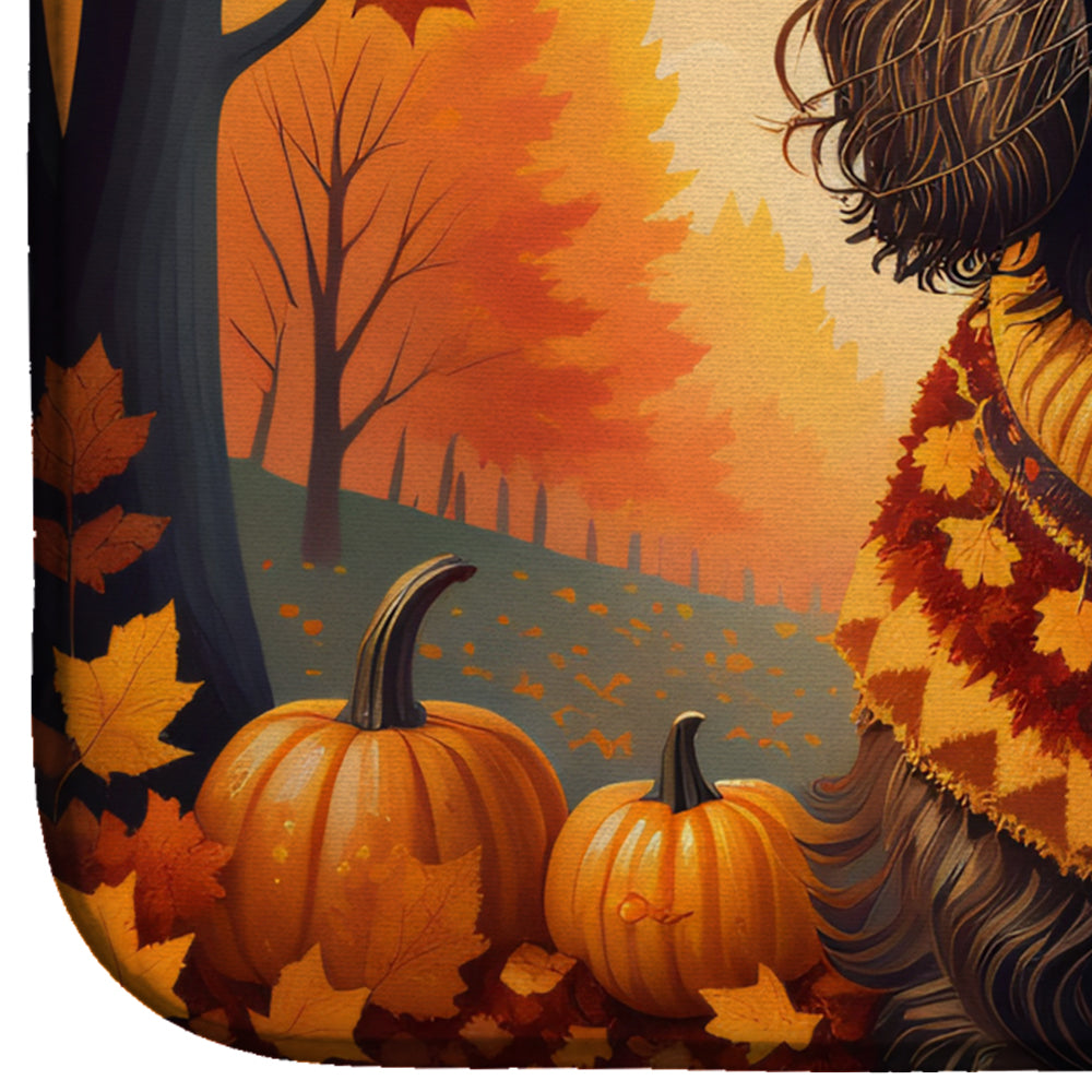 Boykin Spaniel Fall Dish Drying Mat-3