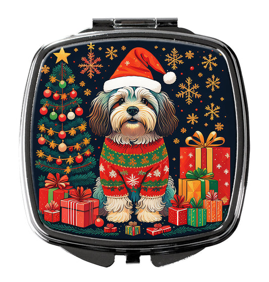 Havanese Christmas Compact Mirror-0