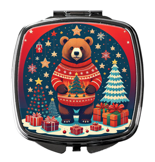 Bear Christmas Compact Mirror-0