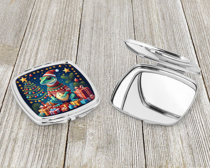 Gecko Christmas Compact Mirror-2