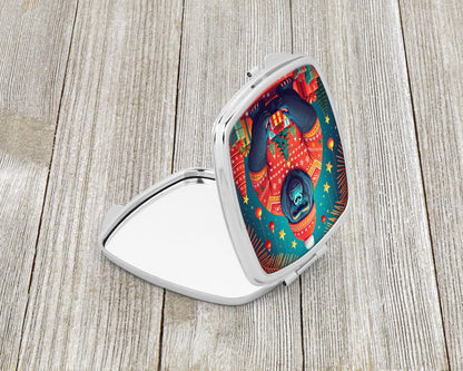 Gorilla Christmas Compact Mirror-1