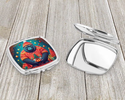 Gorilla Christmas Compact Mirror-2