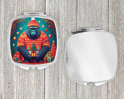 Gorilla Christmas Compact Mirror-3