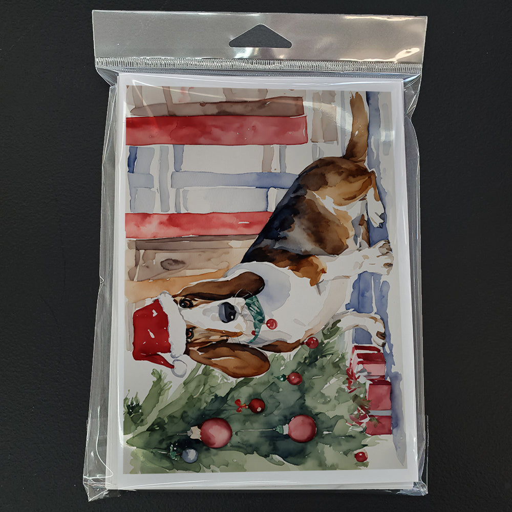 Basset Hound Christmas Greeting Cards Pack of 8-2