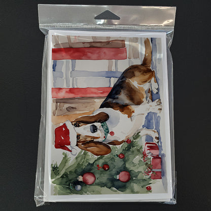 Basset Hound Christmas Greeting Cards Pack of 8-2