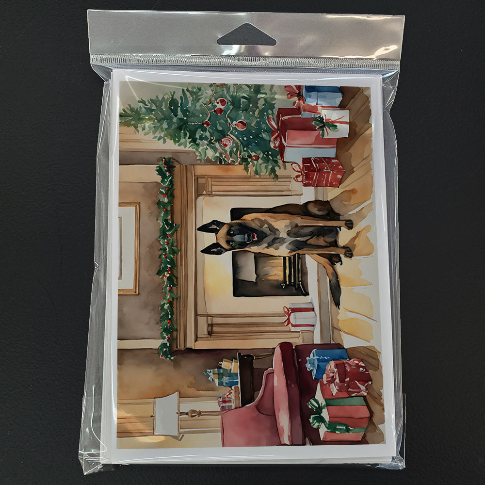 Belgian Malinois Christmas Greeting Cards Pack of 8-2