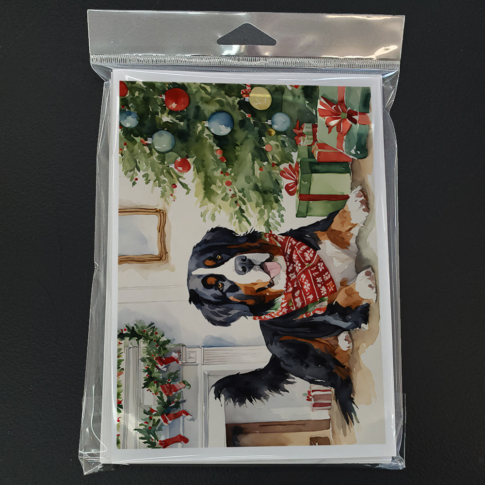 Bernese Mountain Dog Christmas Greeting Cards Pack of 8-2