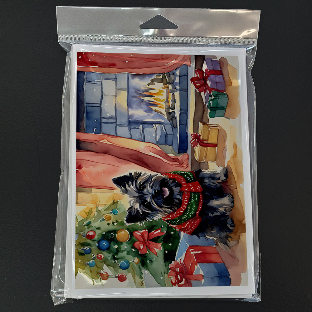 Cairn Terrier Christmas Greeting Cards Pack of 8-2