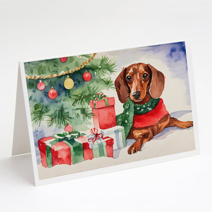Dachshund Christmas Greeting Cards Pack of 8-0