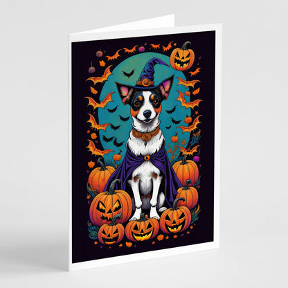 Jack Russell Terrier Witchy Halloween Greeting Cards Pack of 8-0