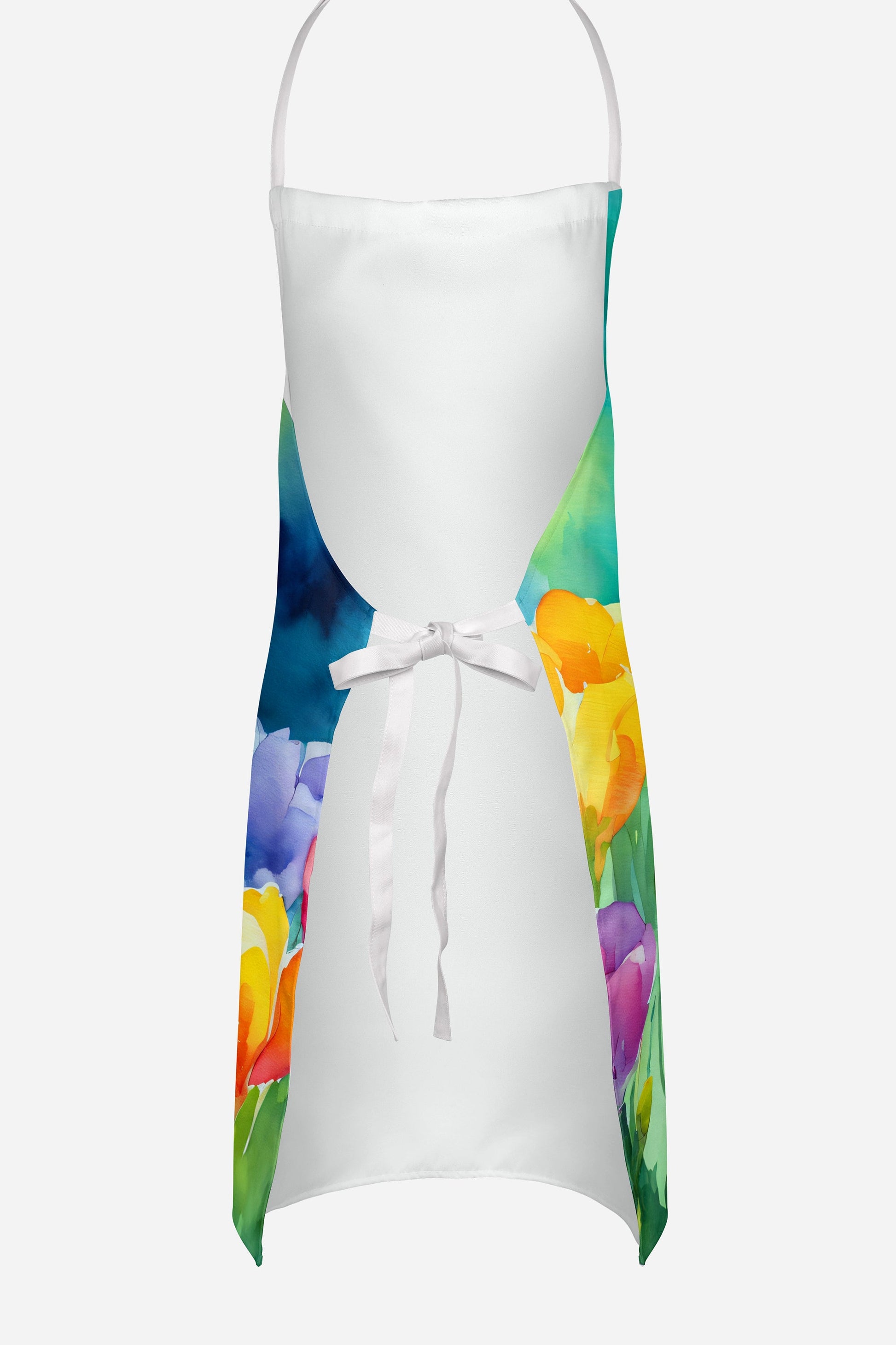 Freesias in Watercolor Apron-3