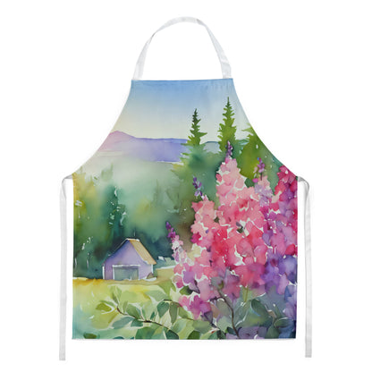 Idaho Syringa in Watercolor Apron-0