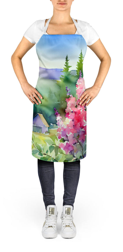 Idaho Syringa in Watercolor Apron-1