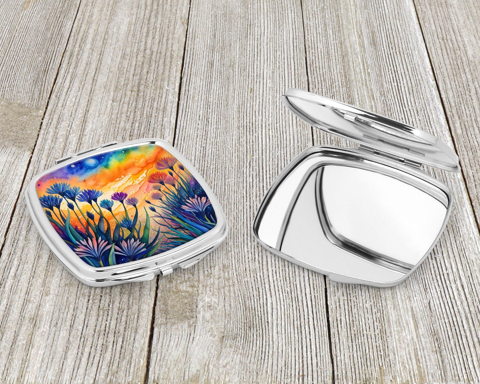 Colorful Agapanthus Compact Mirror-2