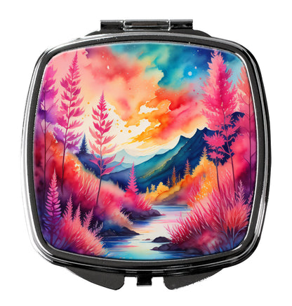 Colorful Astilbe Compact Mirror-0