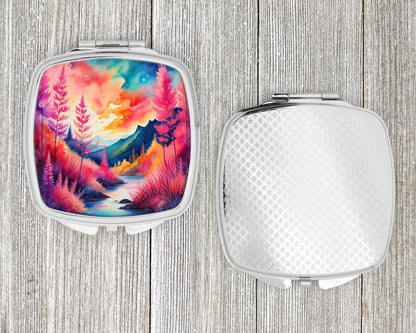 Colorful Astilbe Compact Mirror-3