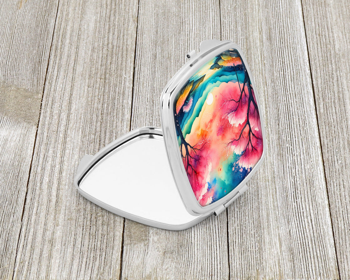 Colorful Cherry Blossoms Compact Mirror-1