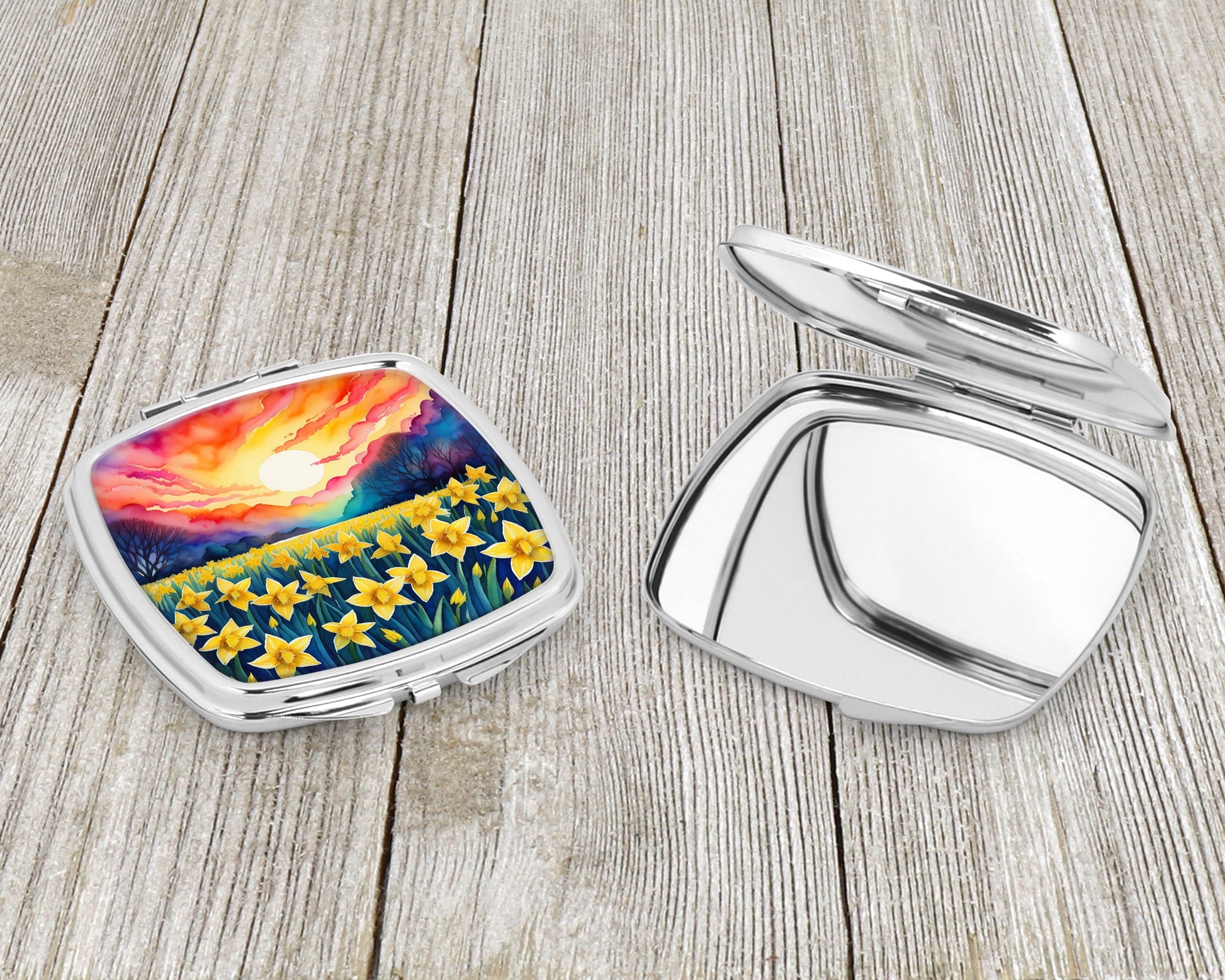 Colorful Daffodils Compact Mirror-2