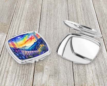 Colorful Delphinium Compact Mirror-2