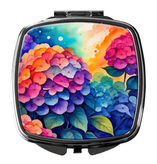 Colorful Hydrangeas Compact Mirror-0