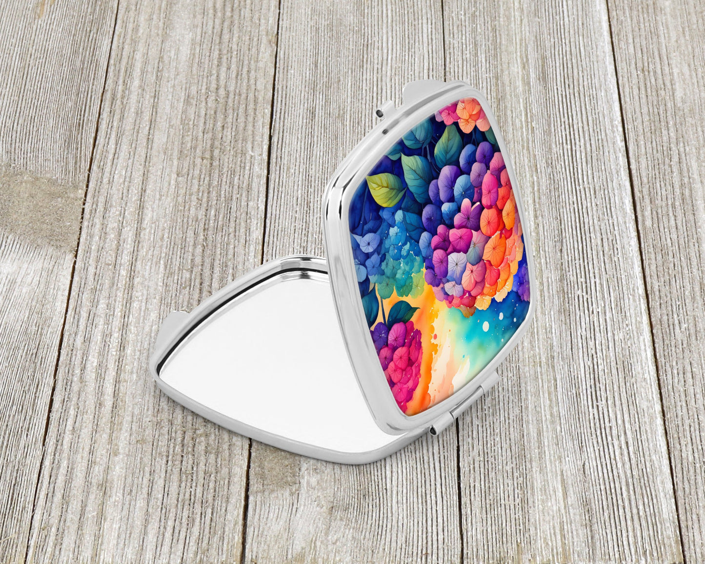 Colorful Hydrangeas Compact Mirror-1
