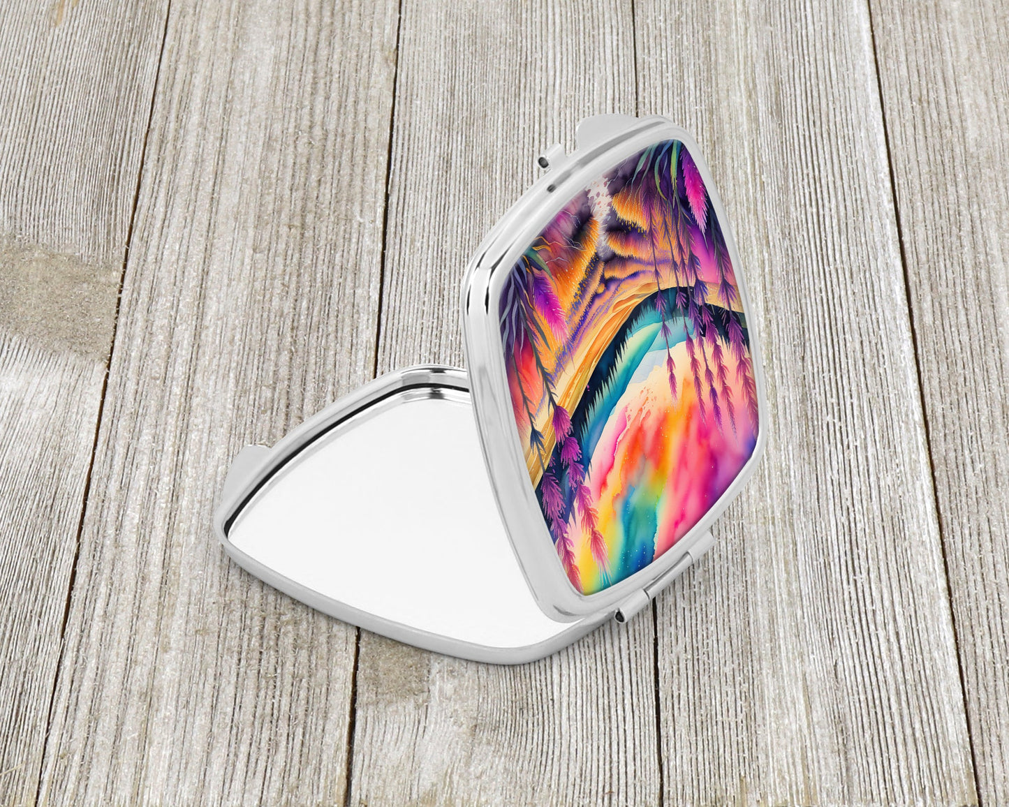 Colorful Liatris Compact Mirror-1
